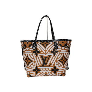 LOUIS VUITTON Neverfull Monogram Giant Cream Caramel Brown Tote Bag Pouch